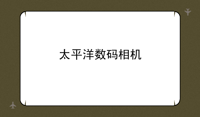 太平洋数码相机