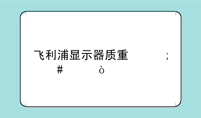 飞利浦显示器质量怎么样？