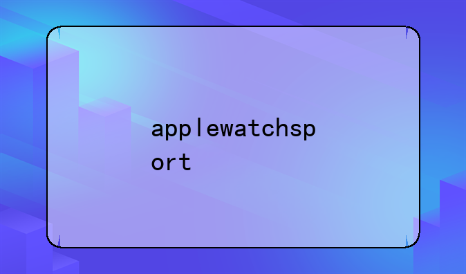 applewatchsport