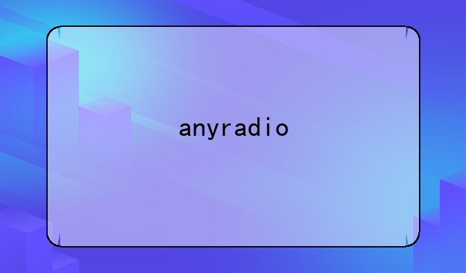 anyradio