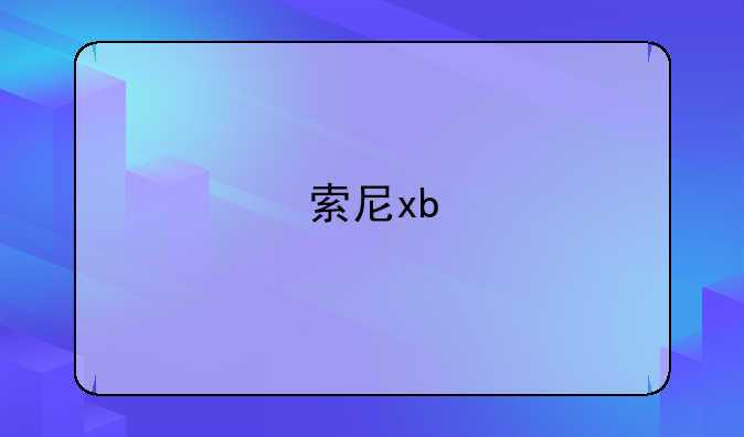 索尼xb